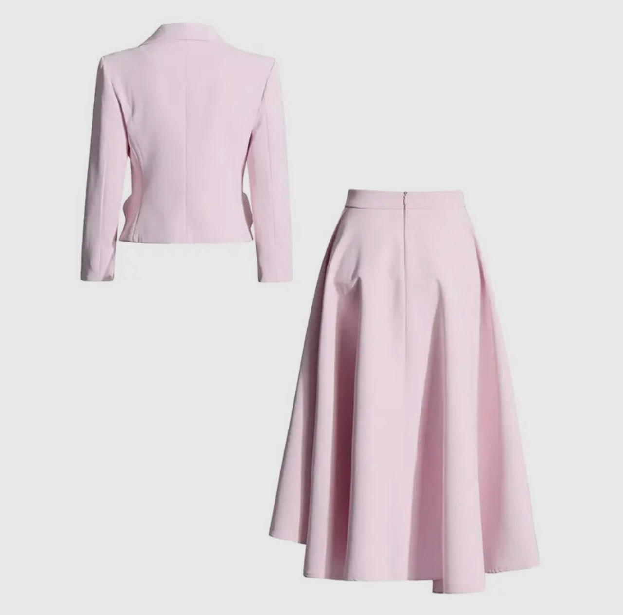 Rose Blazer Skirt Set